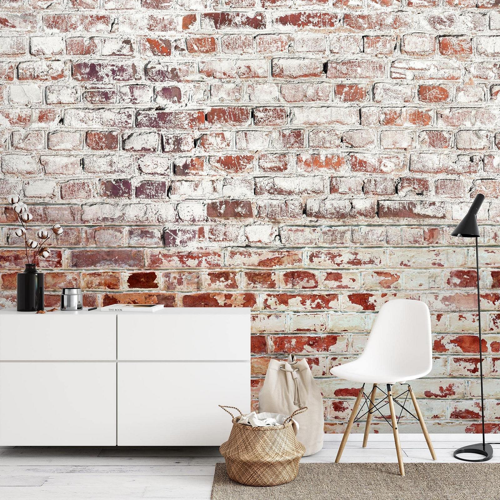 Фотообои Runa Art Stone Wall 9083012b Флизелиновые 396 x 280 см Бело-коричневые, фото №2 Фотообои Runa Art Stone Wall 9083012b Флизелиновые 396 x 280 см Бело-коричневые, фото №2