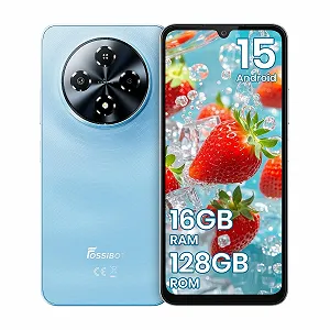 Смартфон FOSSiBOT S5 6.88" 120Hz 16GB RAM 128GB ROM 6000 мАч Синий - Фото 1