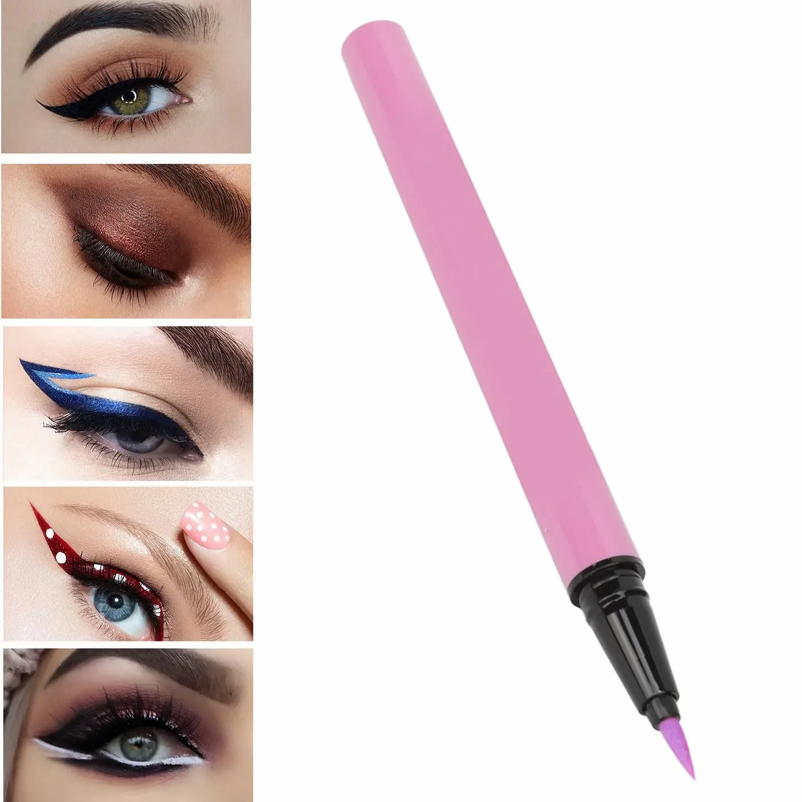 Подводка для глаз Matte Durable Quick Drying Waterproof Coloured Pen Purple, 0.5 мл, фото №7