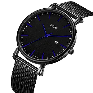 Часы мужские ультратонкие BUREI Black Analogue Date с японским кварцевым механизмом цена на synthetic.ua - Фото 1 Часы мужские ультратонкие BUREI Black Analogue Date с японским кварцевым механизмом synthetic.ua - Фото 1