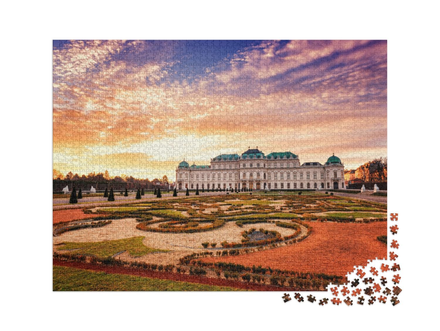 Пазл puzzleYOU Austria Collection Belvedere, Vienna, View of the Upper Castle and the Royal Garden 2000 элементов, фото №2 Пазл puzzleYOU Austria Collection Belvedere, Vienna, View of the Upper Castle and the Royal Garden 2000 элементов, фото №2
