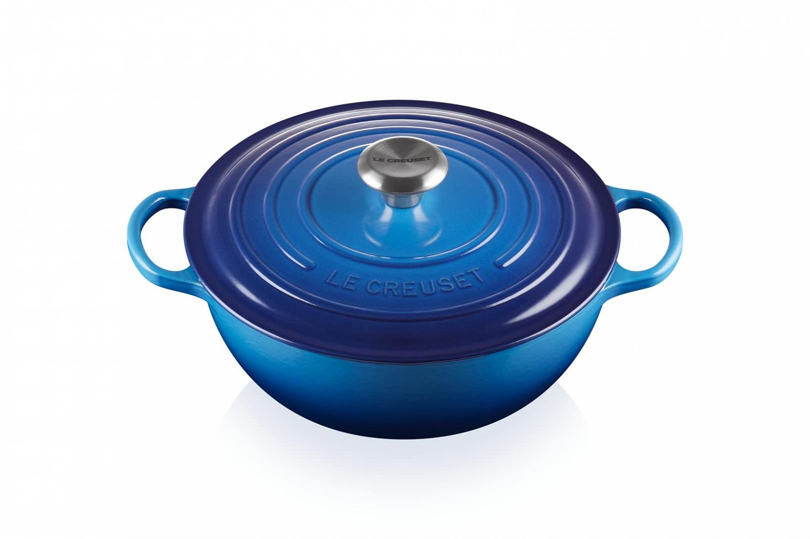 Кастрюля-жаровня Le Creuset Signature La Marmite 21114262200430 чугунная 26 см 4.1 л Azure, фото №1 Кастрюля-жаровня Le Creuset Signature La Marmite 21114262200430 чугунная 26 см 4.1 л Azure, фото №1