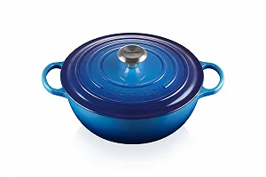 Кастрюля-жаровня Le Creuset Signature La Marmite 21114262200430 чугунная 26 см 4.1 л Azure - Фото 1