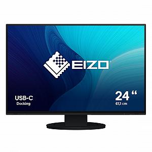 Монитор EIZO FlexScan EV2485-BK 61,1 см (24,1 дюйм) (HDMI, USB 3.1 Hub, USB 3.1 Type C, DisplayPort, время отклика 5 мс, разрешение 1920 x 1200) черный - Фото 1