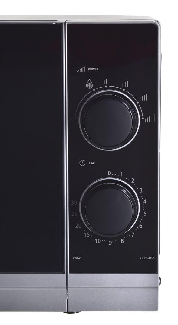 Мікрохвильова піч Sharp YC-PS201AE-S 20 л 700 Вт механічне керування Срібляста, фото №2 Мікрохвильова піч Sharp YC-PS201AE-S 20 л 700 Вт механічне керування Срібляста, фото №2