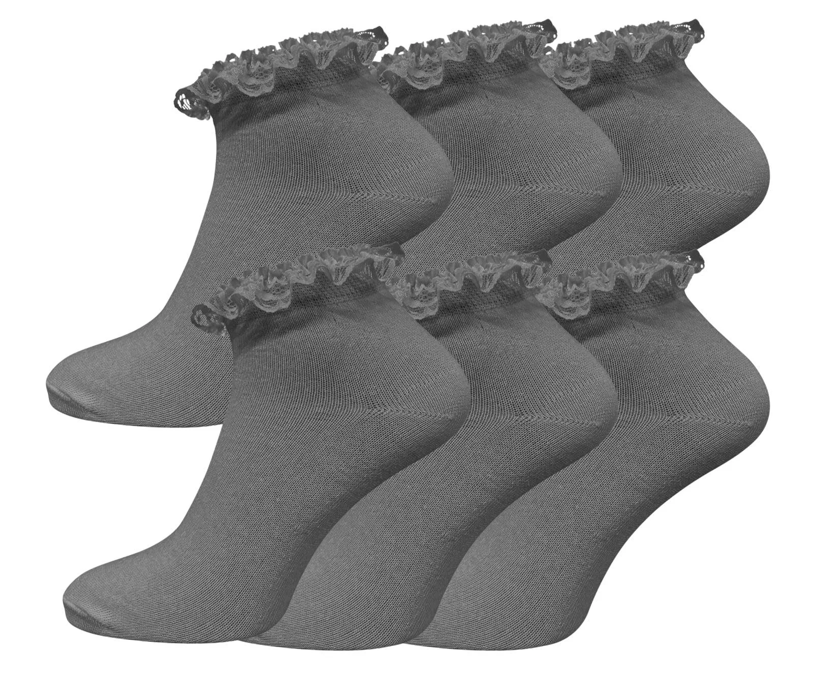 Шкарпетки Bonjour жіночі з рюшами, мереживом, для кросівок, 6 пар, фото №1 Шкарпетки Bonjour жіночі з рюшами, мереживом, для кросівок, 6 пар, фото №1