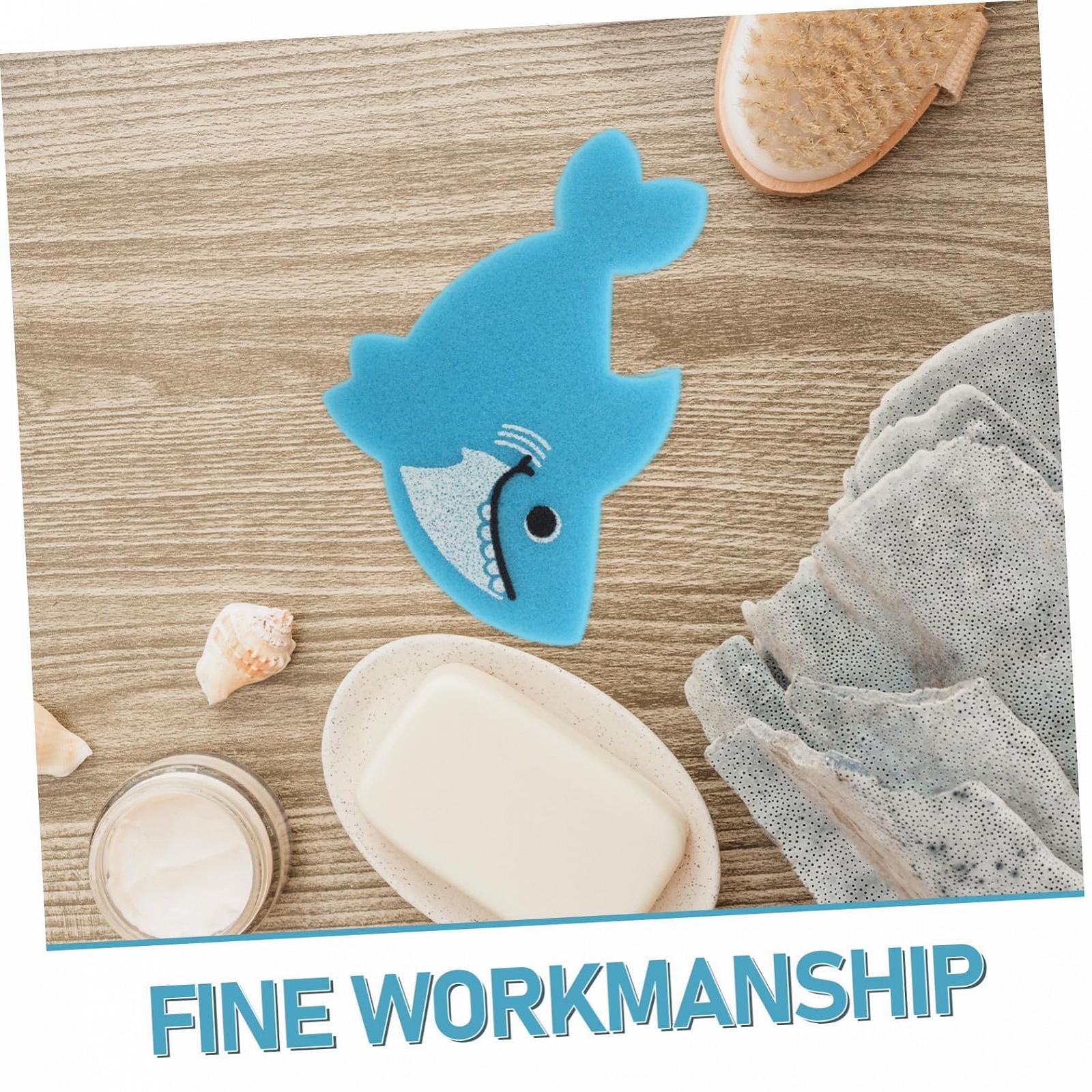 Губка для ванни NUOBESTY, 6 штук, з м'яким мотивом милих тварин, швидковисихаюча, фото №3