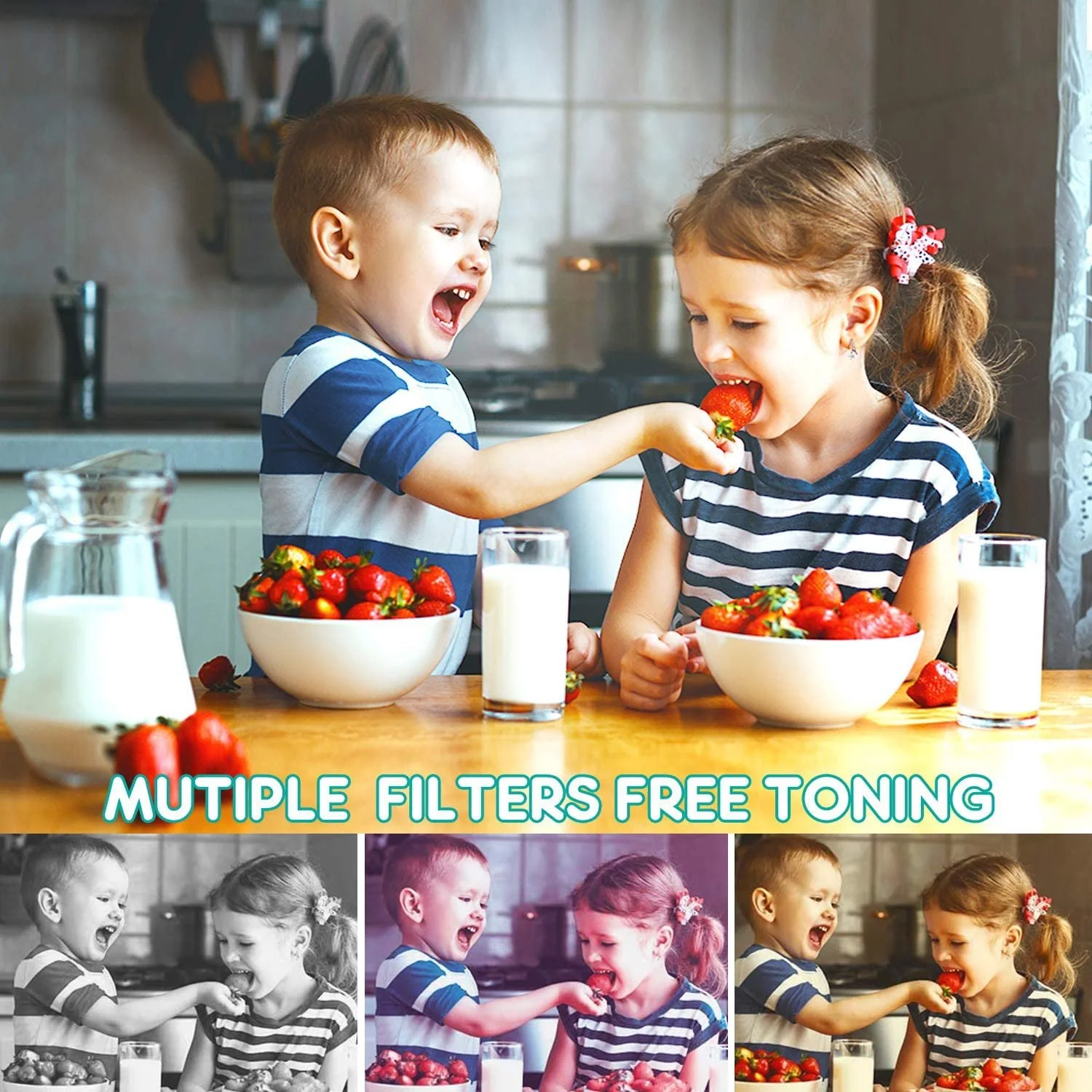 Дитяча цифрова камера ShinePick 8 MP HD1080P 2 Inch DIY Sticker Silicone Case Grey, фото №5