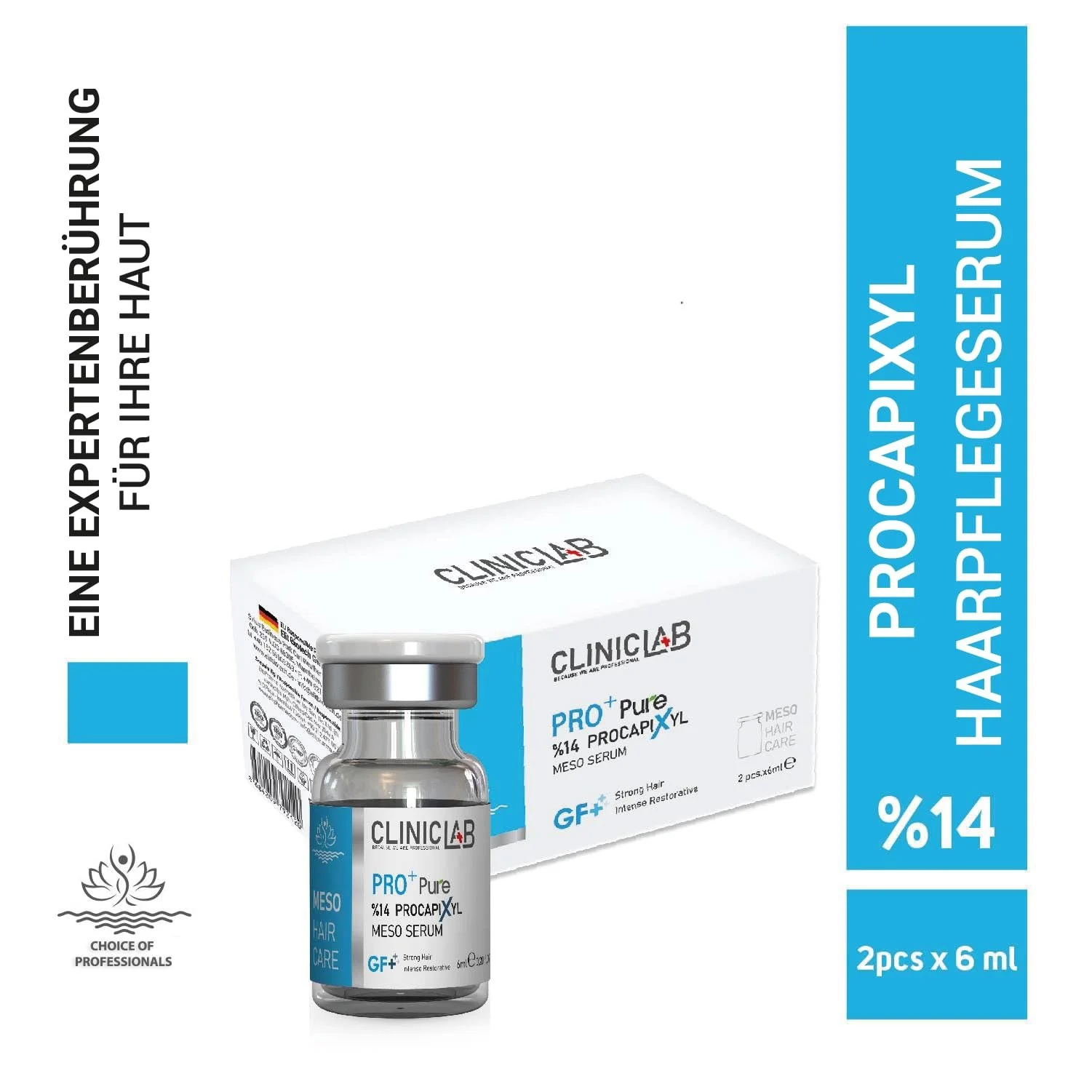 Сироватка Cliniclab Pro+ Pure%14 Procapixyl Growth Factor Meso 6 мл x 2 шт, фото №2