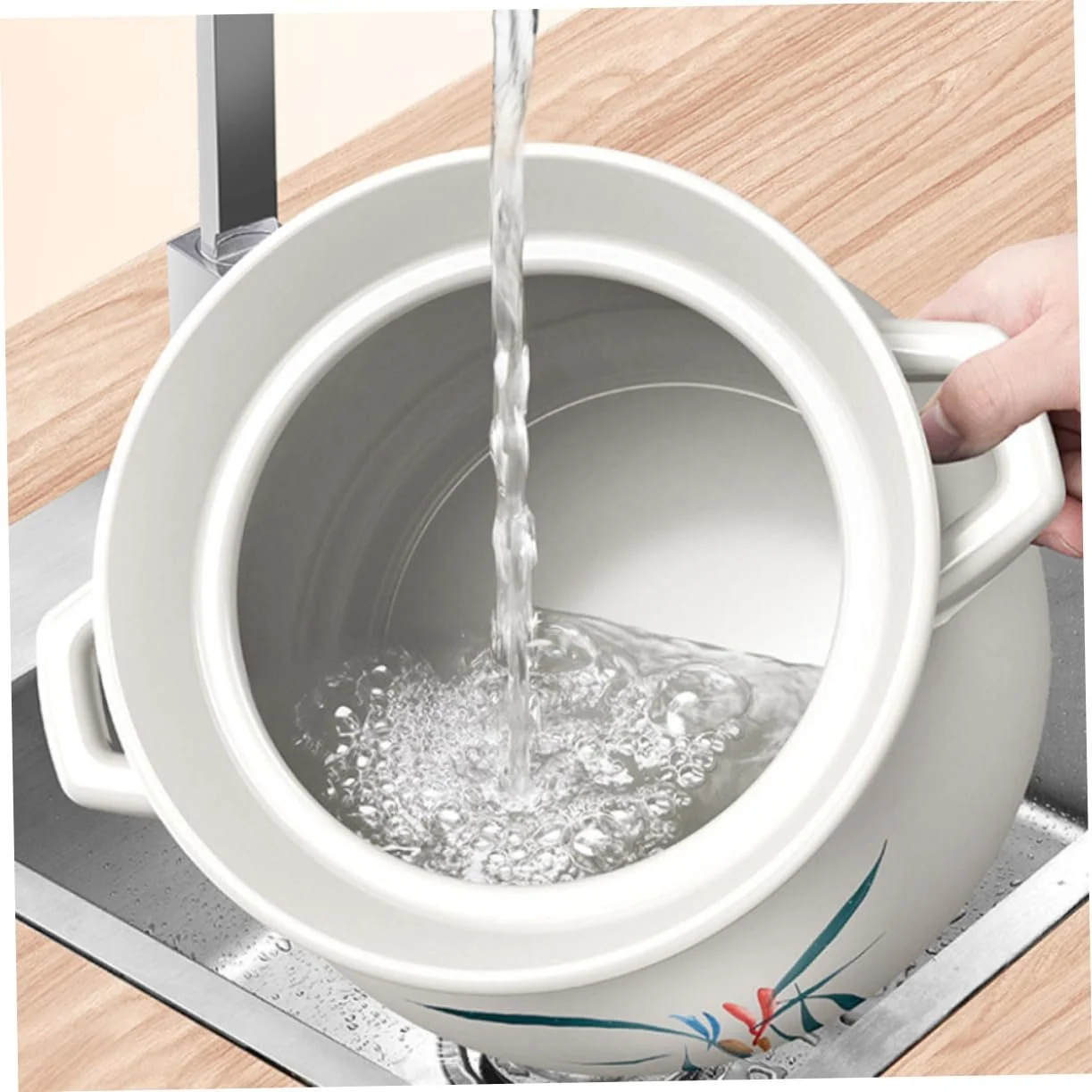 Кастрюля для супа VICASKY Керамическая термостойкая многофункциональная антипригарная, фото №5