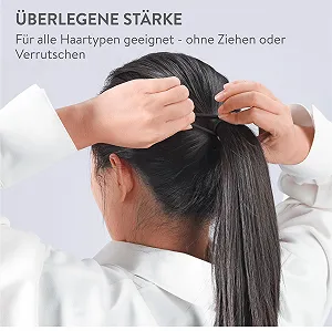 Резиновые кольца для волос H&S для девочек, Черный, Упаковка 100 шт synthetic.ua - Фото 1