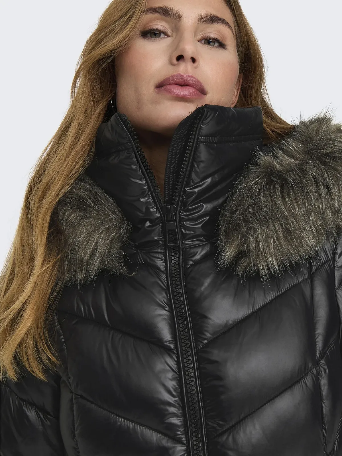 Женское стеганое пальто ONLY Onlever Quilted Coat, фото №7