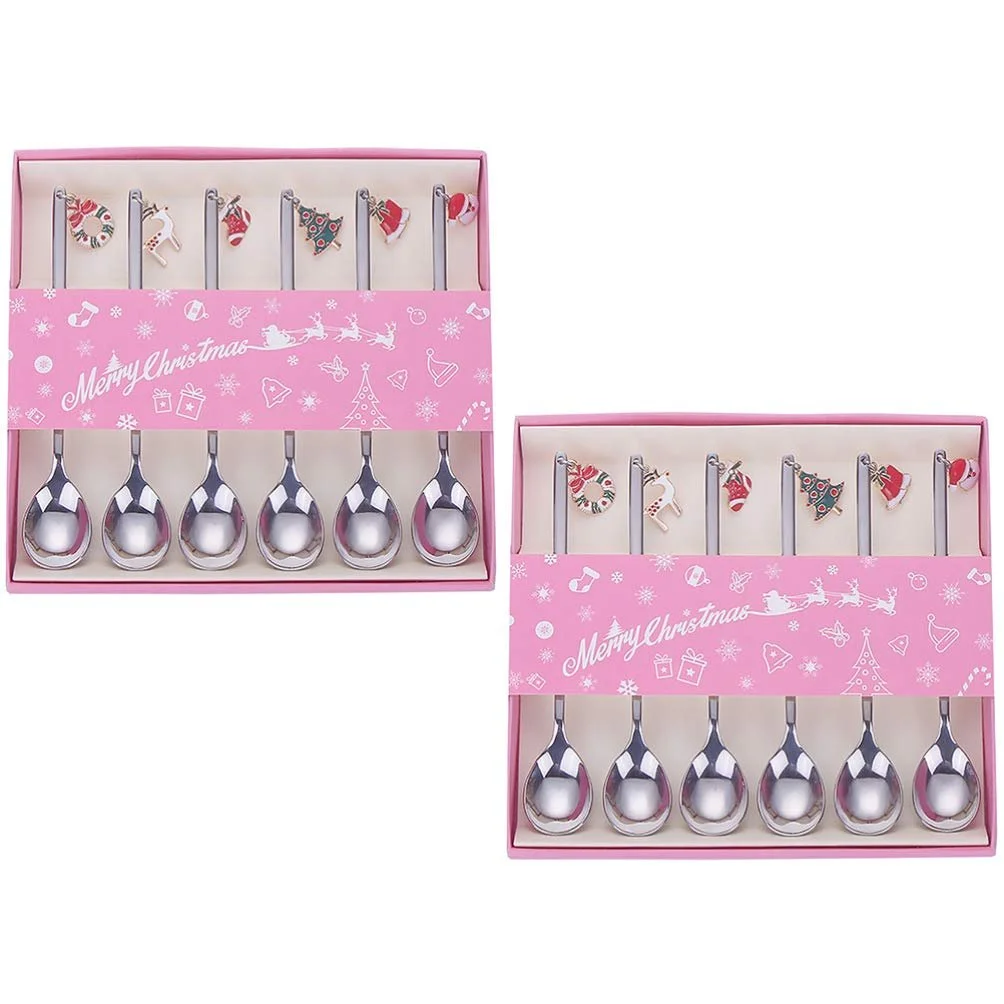 Ложка для кави PRETYZOOM Набір з 12 нержавіючих сталевих, фото №1