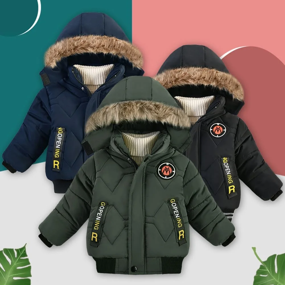 Зимова куртка для хлопчиків YFPICO Тепла стьобана, фото №6