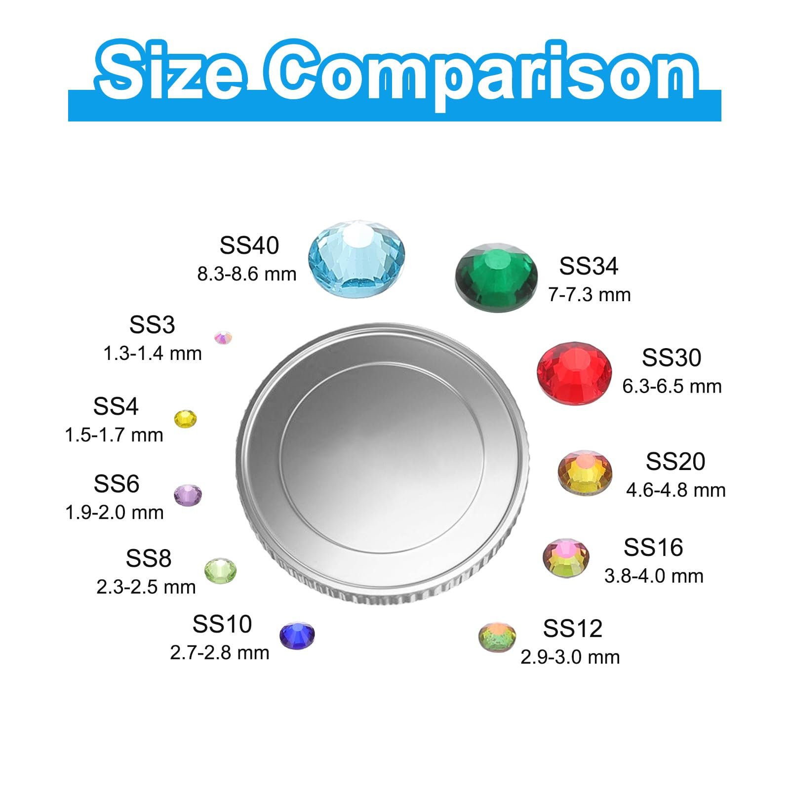 Стразы Стеклянные SS10 Lotus Purple Green, 1440 шт., фото №3 Стразы Стеклянные SS10 Lotus Purple Green, 1440 шт., фото №3