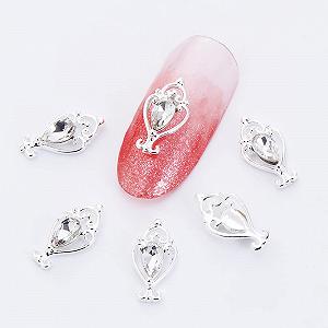 Стразы Металлические серебристые 10 шт - Фото 1