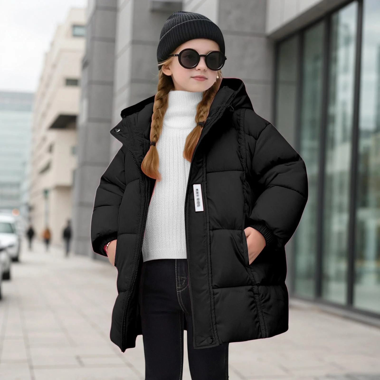 Зимова куртка для дівчат, пуховик, тепла зимова стьобана куртка, фото №3 Зимова куртка для дівчат, пуховик, тепла зимова стьобана куртка, фото №3