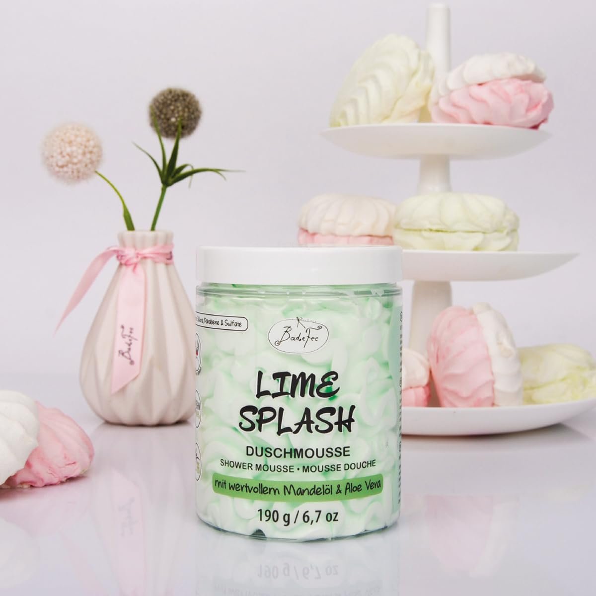 Мус для душу Badefee Lime Splash 190 г, фото №2 Мус для душу Badefee Lime Splash 190 г, фото №2