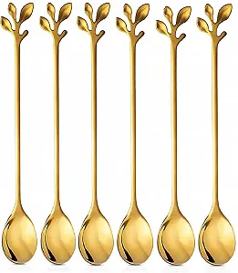 Ложка для морозива Nothers, набір з 6 штук, 18.8 см, з довгою ручкою - Фото 1