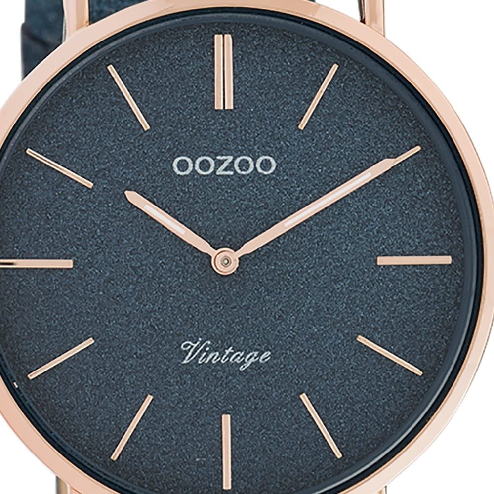 Женские часы Oozoo C20203 Vintage Series Аналоговый Темно-синий, фото №2 Женские часы Oozoo C20203 Vintage Series Аналоговый Темно-синий, фото №2