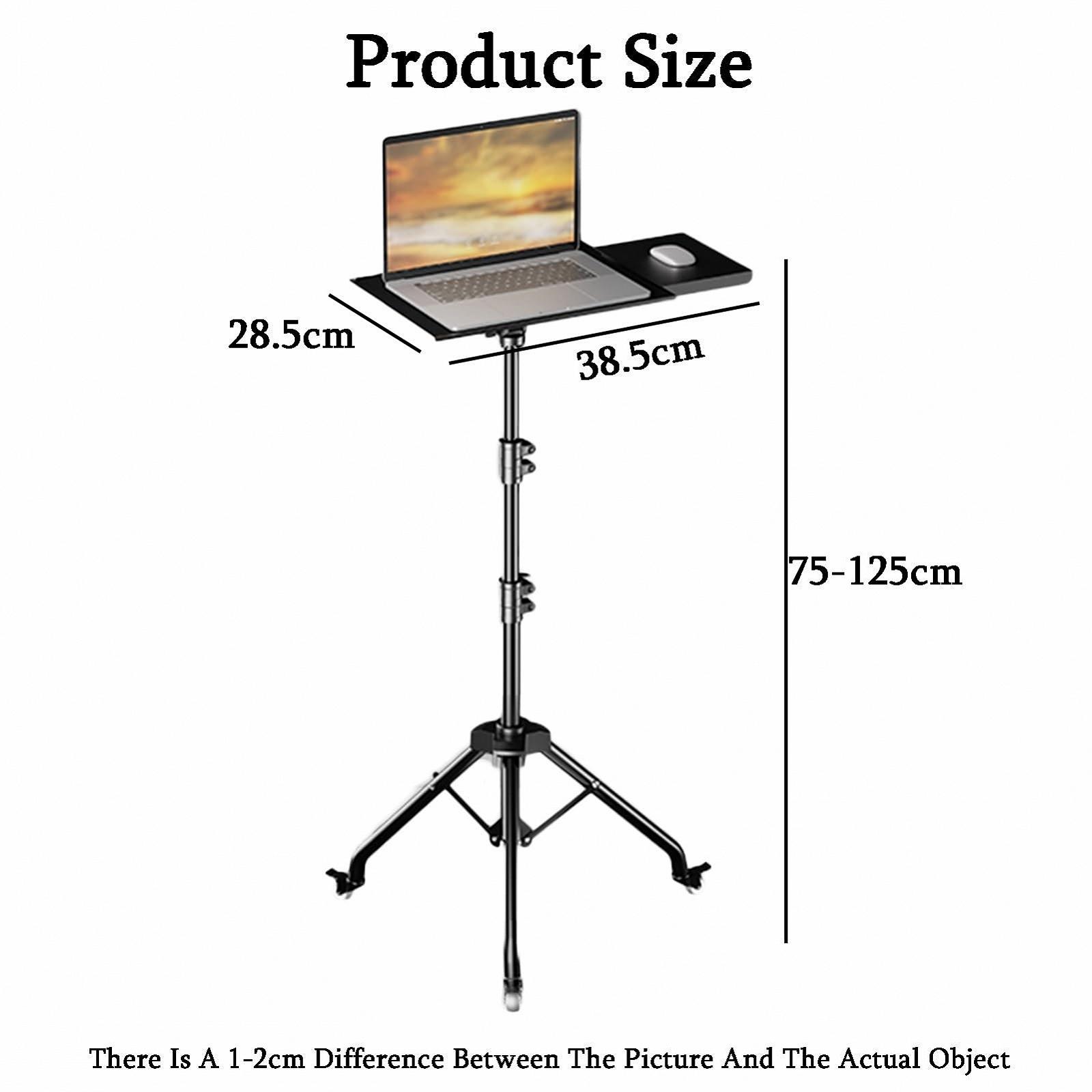 Напольная подставка для ноутбука, подвижная компьютерная подставка из алюминиевого сплава, регулируемая рабочая станция, для дома, офиса, улицы, проста в использовании, фото №2