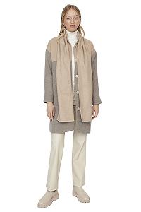 Парка TRENDYOL з тканини доббі, колор-блок, стандартного крою для жінок synthetic.ua - Фото 1