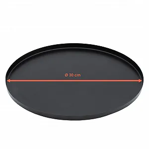 Декоративний металевий піднос, Чорний, 30 см ціна на synthetic.ua - Фото 1 Декоративний металевий піднос, Чорний, 30 см synthetic.ua - Фото 1