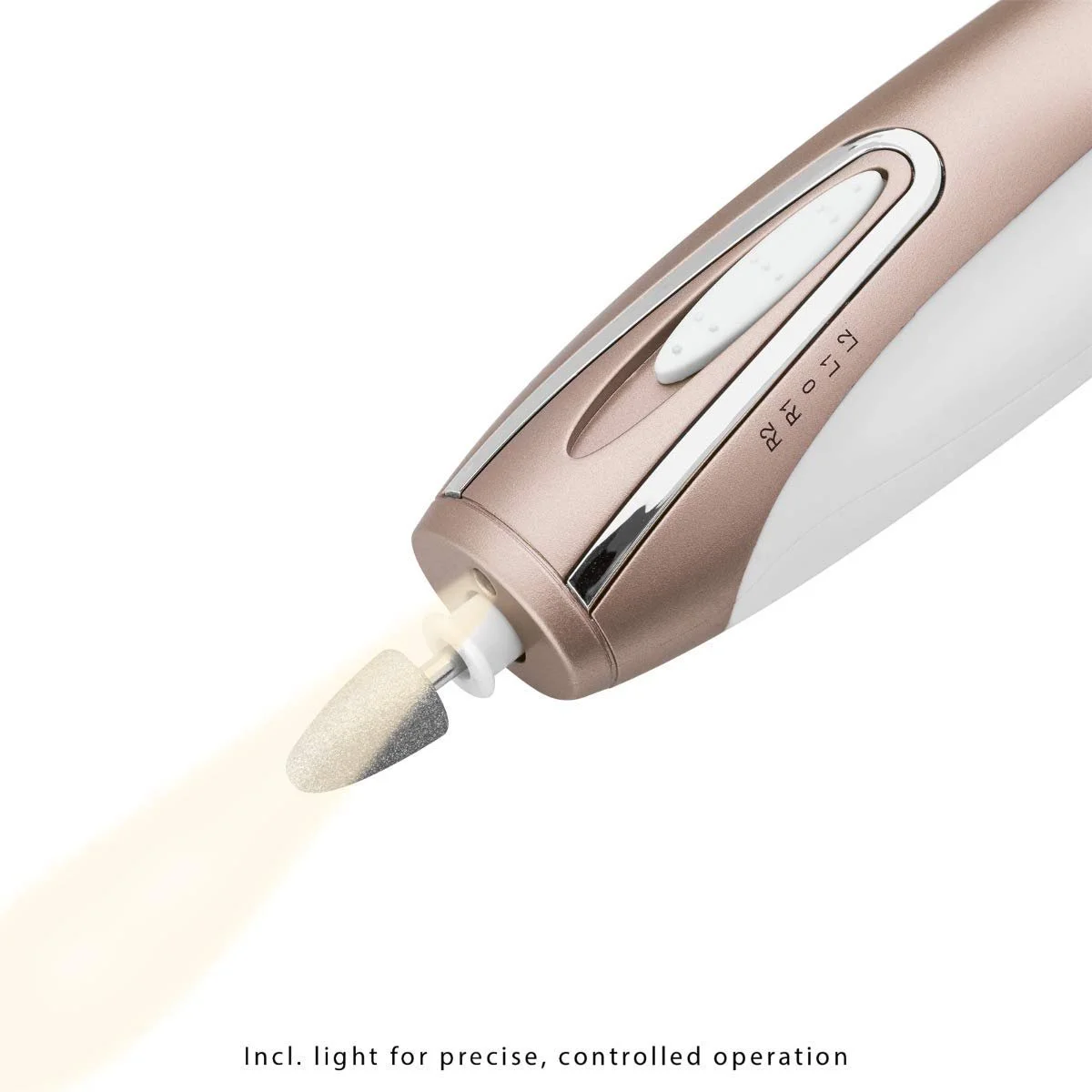 Електричний набір для манікюру та педикюру ProfiCare PC-MPS 3016 з 6 насадками для догляду за нігтями, 4-рівневий перемикач, світлодіодна підсвітка, практична коробка для зберігання, фото №3