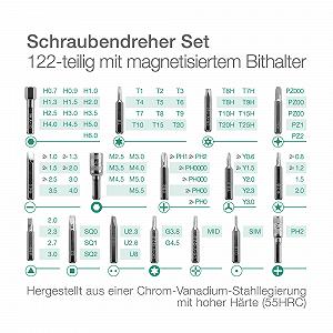 Набір викруток subtel® 122 шт. Магнітний Спеціальний кожух Насадка Біт Набір Торкс Аллен Y Tri для ремонту мобільних телефонів, батарей, ноутбуків, дисплеїв synthetic.ua - Фото 1