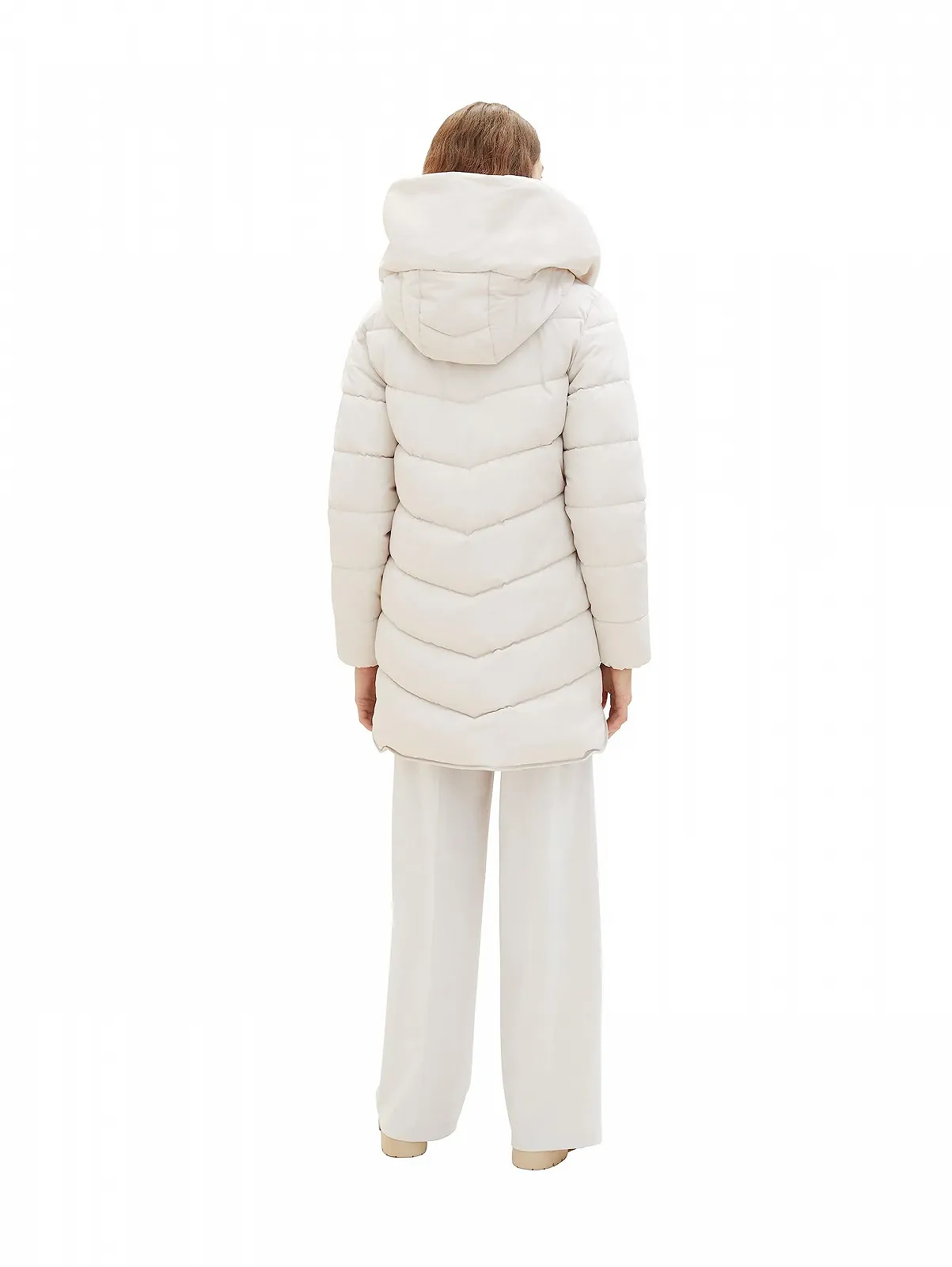 Женское стеганое пальто TOM TAILOR с капюшоном, фото №5