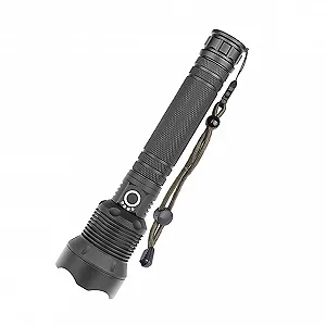 Ручний ліхтар Gadpiparty Telescopic Zoom USB акумуляторний, алюмінієвий сплав, багатофункціональний, світлодіодний, з індикатором батареї для кемпінгу, походів, риболовлі - Фото 1