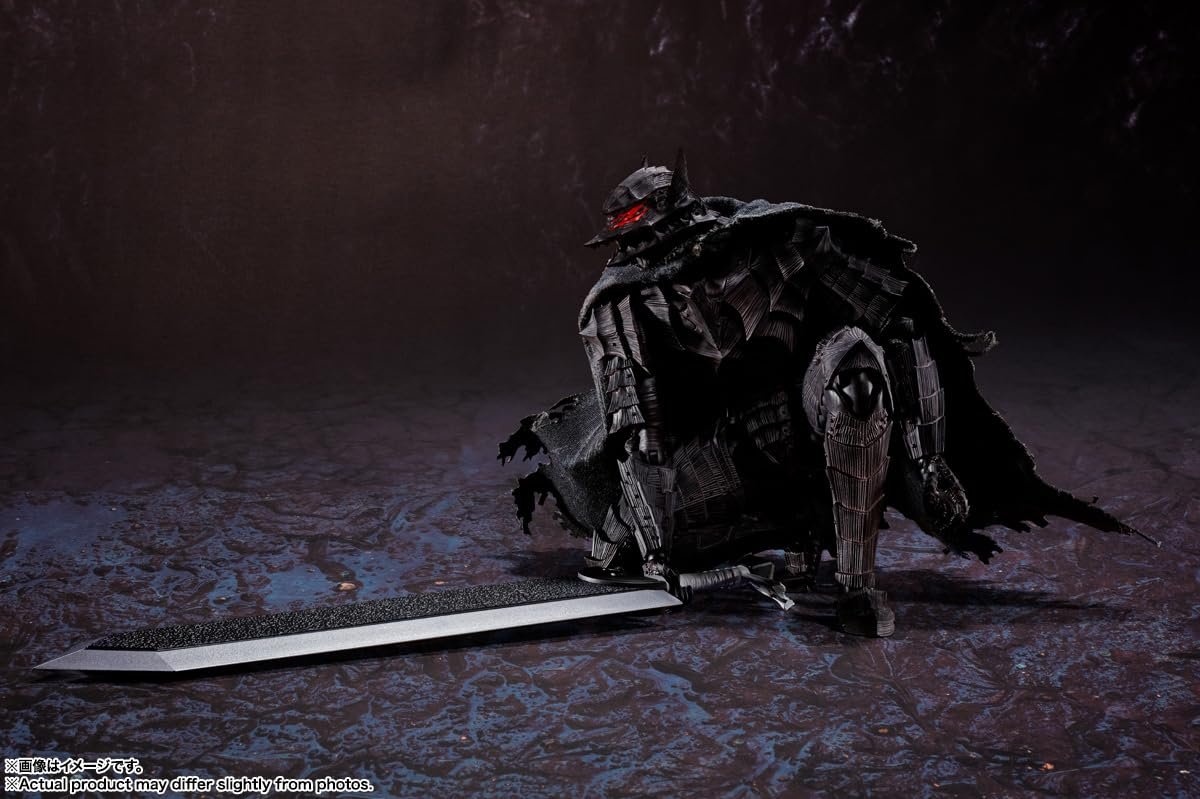 Фигурка Action Brand Tamashii Nations S.H. Figuarts Berserk Guts (Berserk Armor) Passionate, 160 мм, ABS, PVC и ткани, фото №4