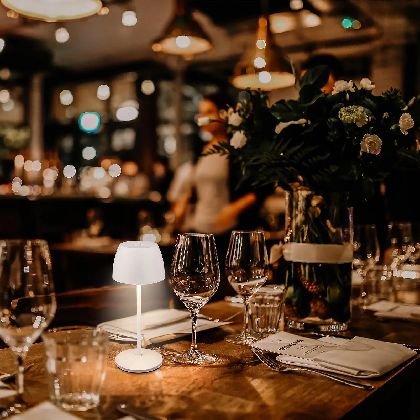 Настольная лампа BRILONER Mini LED Аккумуляторная IP44 Белый, фото №3