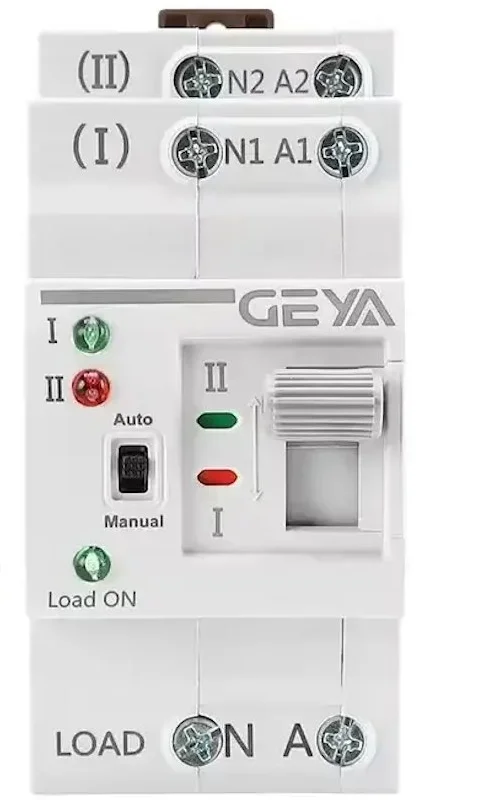 Автомат ввода резерва GEYA G2R 2P 63A 220V АВР, фото №1