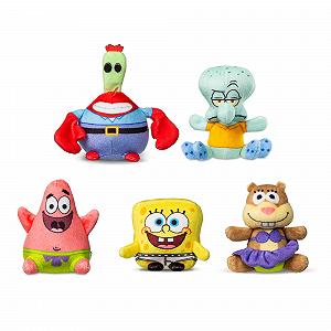 Фигурка Basic Fun Spongebob Squarepants Micro Teenies, коллекционный набор, 5 шт, с 3 редкими фигурками synthetic.ua - Фото 1