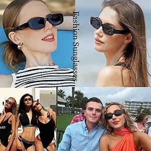 Винтажные очки Прямоугольные Цветные 90-х synthetic.ua - Фото 1