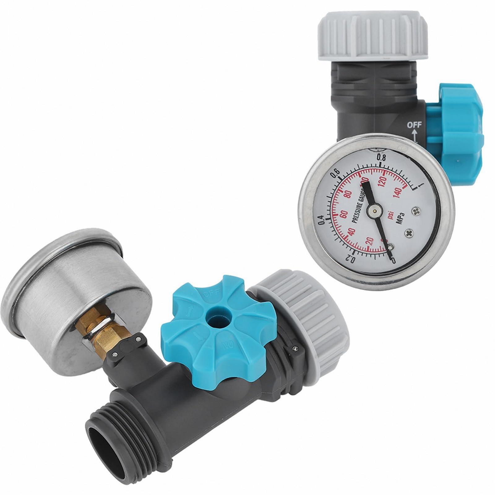 Клапан регулювання тиску води G3/4 дюйма з манометром Adjustable, фото №4