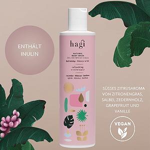 Натуральний гель для душу Hagi Bali Holiday Цитрусовий аромат з гідроавеною, інуліном та екстрактами огірка, фруктів та бамбука 300 мл synthetic.ua - Фото 1