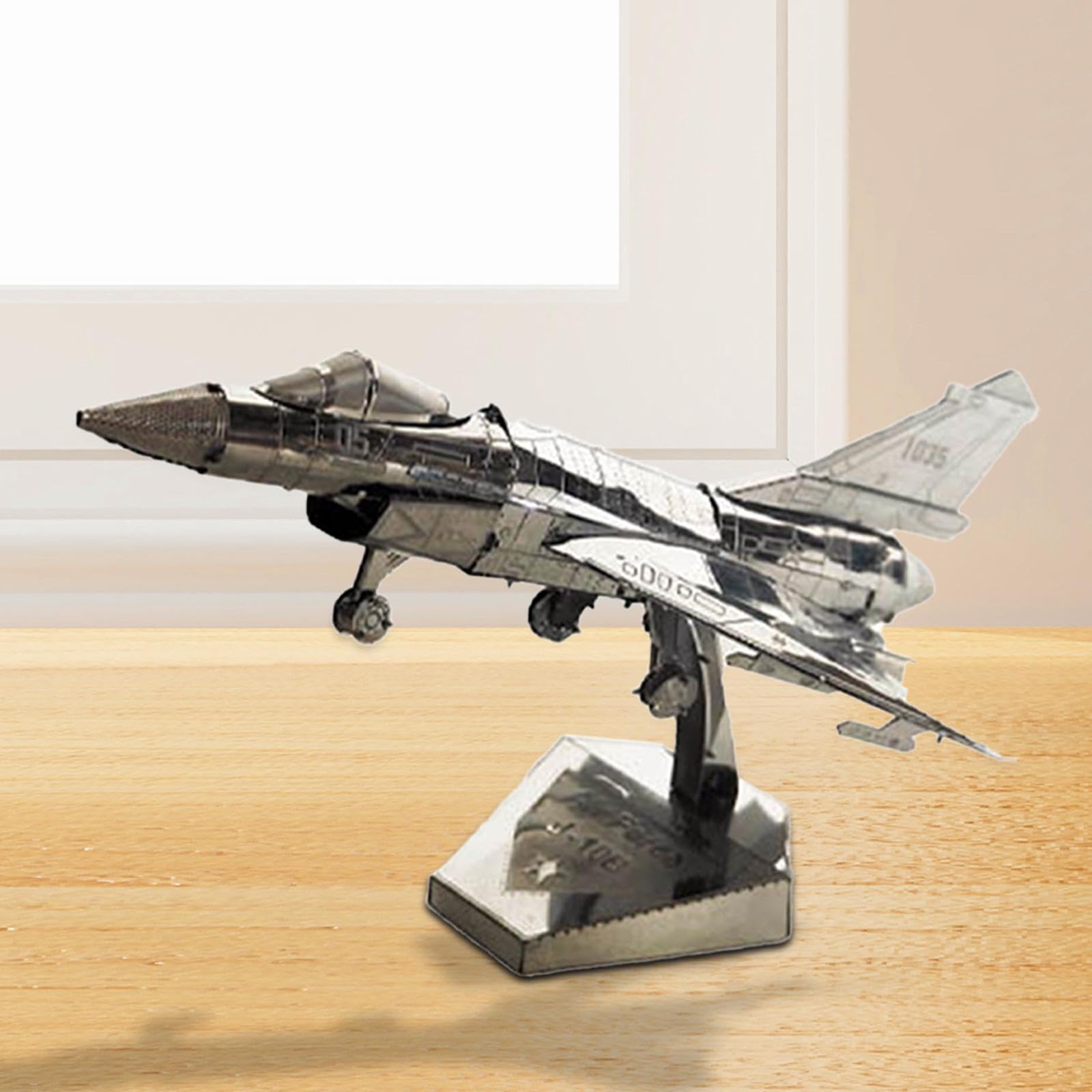 Конструктор Luwecf Fighter Plane Model Building Block Set для дорослих, срібний, фото №3 Конструктор Luwecf Fighter Plane Model Building Block Set для дорослих, срібний, фото №3
