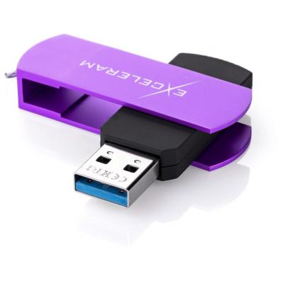 USB флеш-накопитель Exceleram 32gb P2 Series Grape/Black USB 3.1 Gen 1 EXP2U3GPB32, фото №2