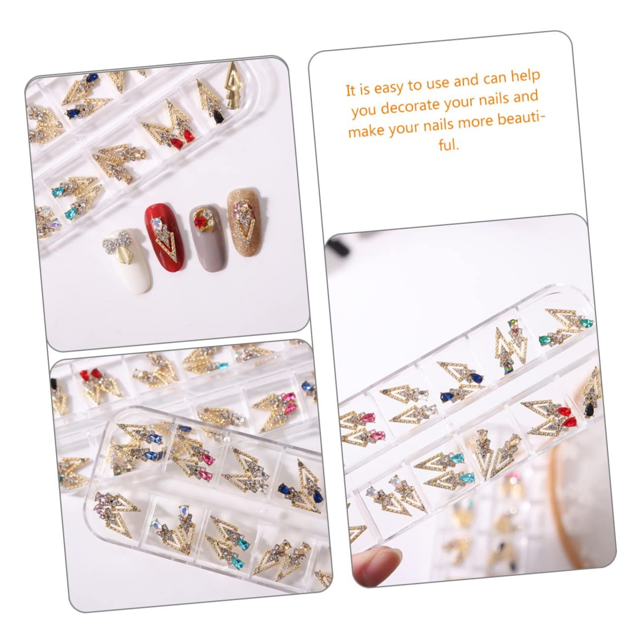 Прикраси для нігтів декоративні аксесуари для манікюру з дизайном для вечірок і професійних нігтьових салонів, фото №5