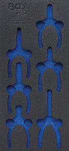 Набор прецизионных плоскогубцев BGS 4024, 6 шт., разноцветный synthetic.ua - Фото 1