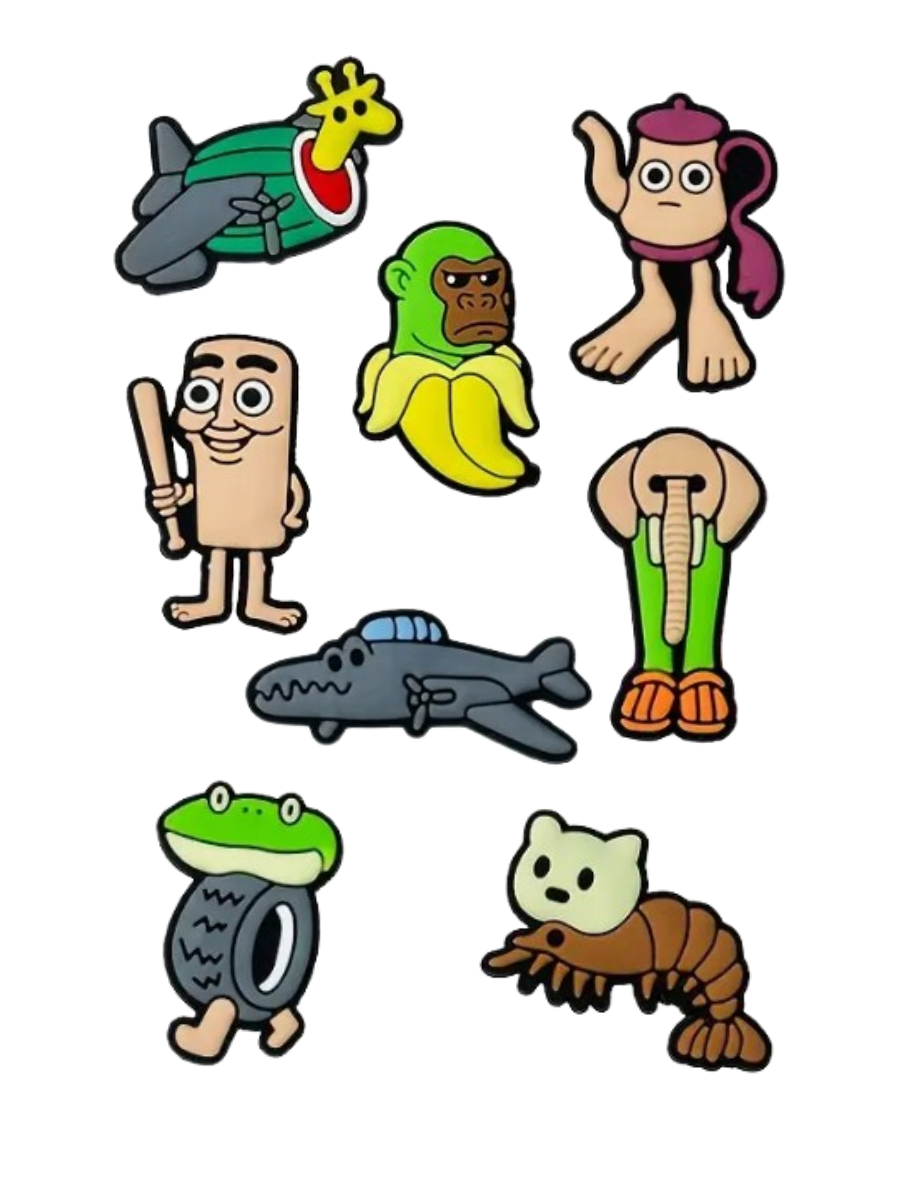 Джибитсы, 8 шт, аксессуары для крокс, фото №1