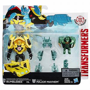 Transformers: Robots in Disguise Bumblebee против Major Mayhem Battle Packs synthetic.ua - Фото 1