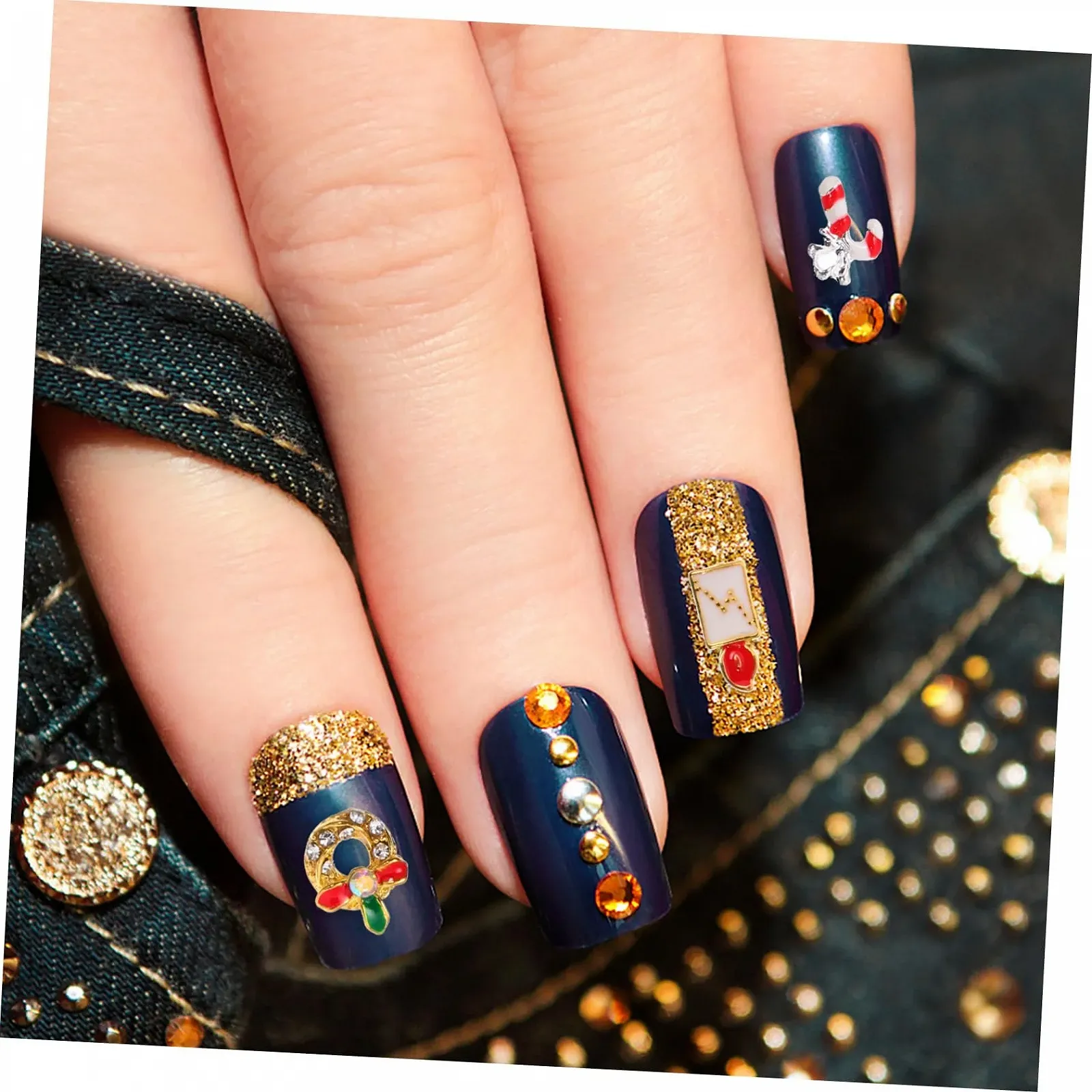 Украшение для ногтей Тип Рождественский Стразы для маникюра для праздничного дизайна, фото №6