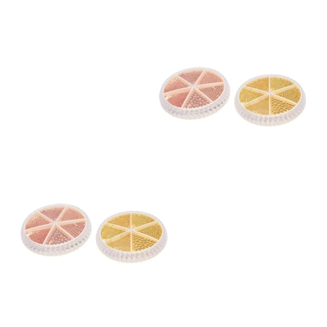 Шарики для ногтей FRCOLOR 4 набора D, мини-подвески с плоской задней частью для женщин, заклепки для стиля, набор аксессуаров для ногтей, микро-украшения, фото №1