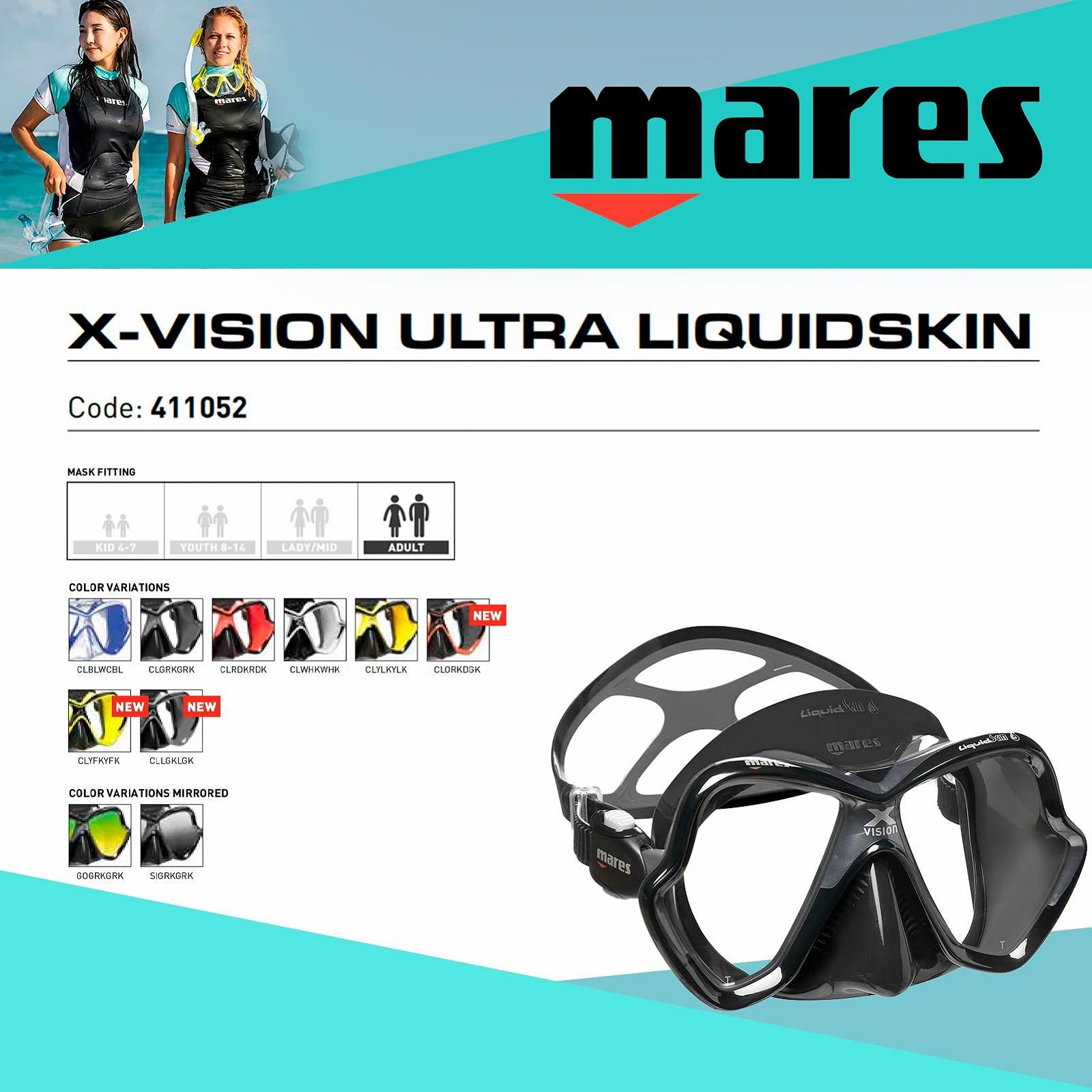 Маска Mares X-Vision Liquid Skin, фото №2