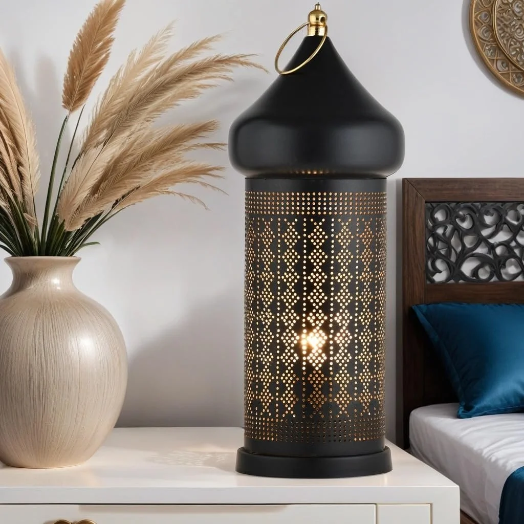 Настільна лампа Tangis Marrakech Oriental 45 см E27 Чорний, фото №2