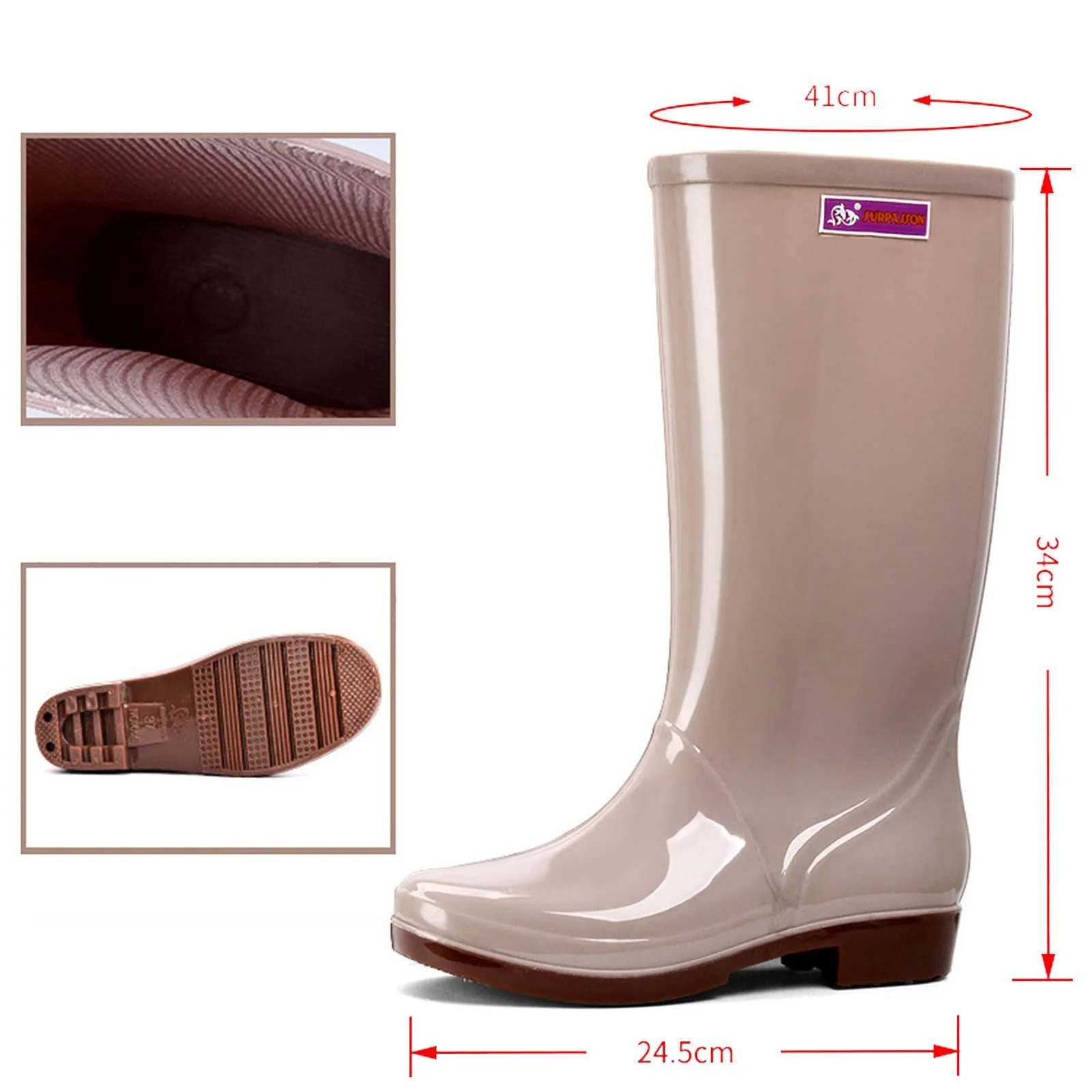 Чоботи Wellington Чоловічі Напіввисокі Дощові, фото №3