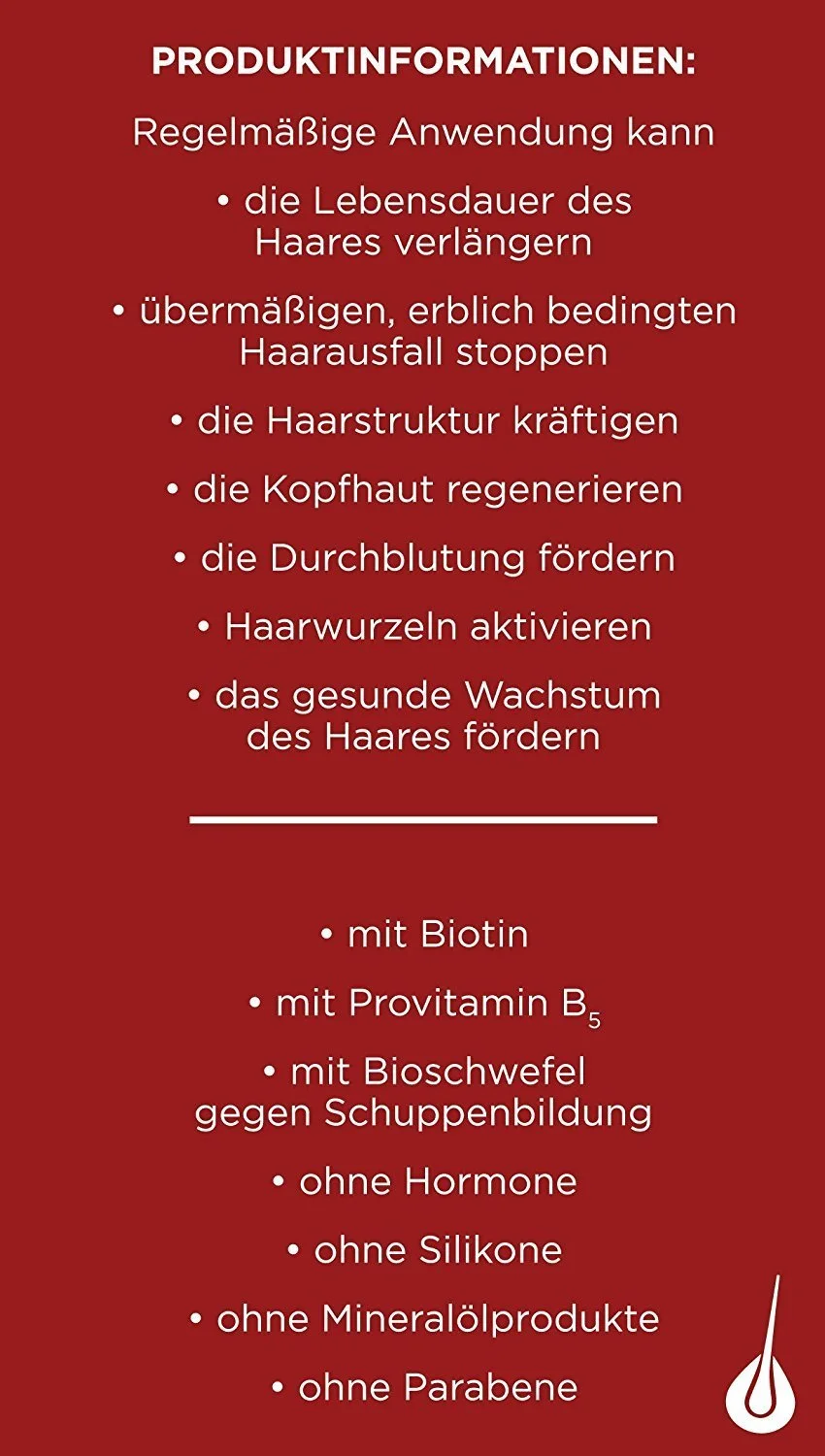 Сироватка для волосся Ingrubar, 1 шт (1 x 250 мл, запас на 3 місяці) проти випадіння волосся для жінок та чоловіків, веганська, фото №4